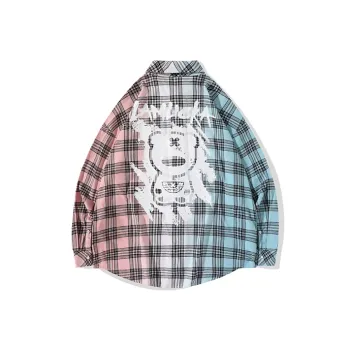 LAMLICKA Shirt Unisex Pink Blue Gradient