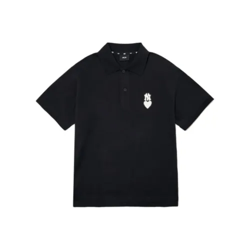 MLB Base Logo Polo Shirts Men Black