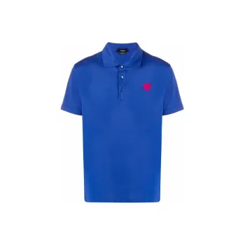 VERSACE Polo Shirts Men Blue
