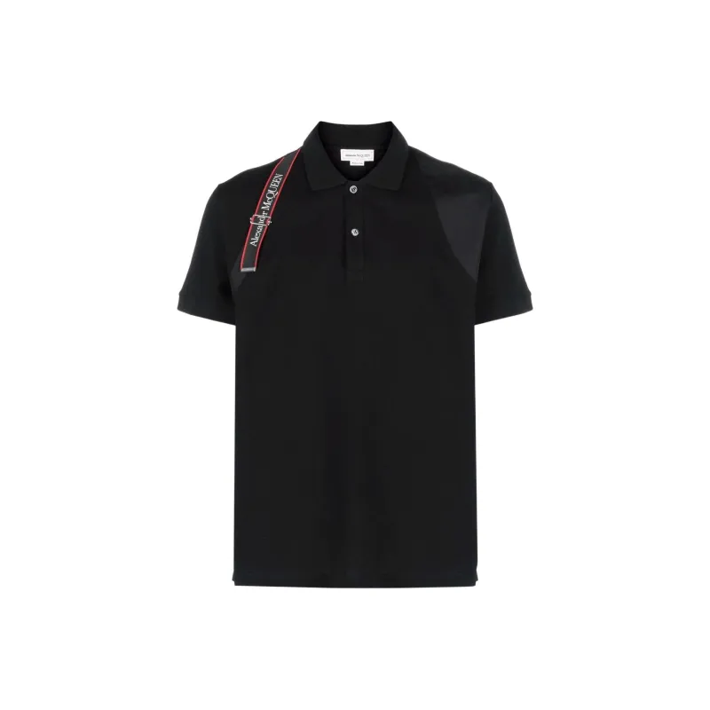 Alexander McQueen SS22 Polo Shirt Men's Black-0
