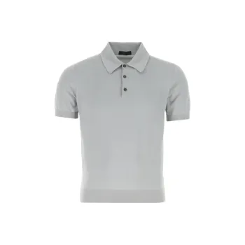 PRADA Polo Shirts Men Gray