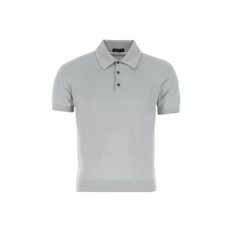 PRADA Polo Shirts Men Gray-0
