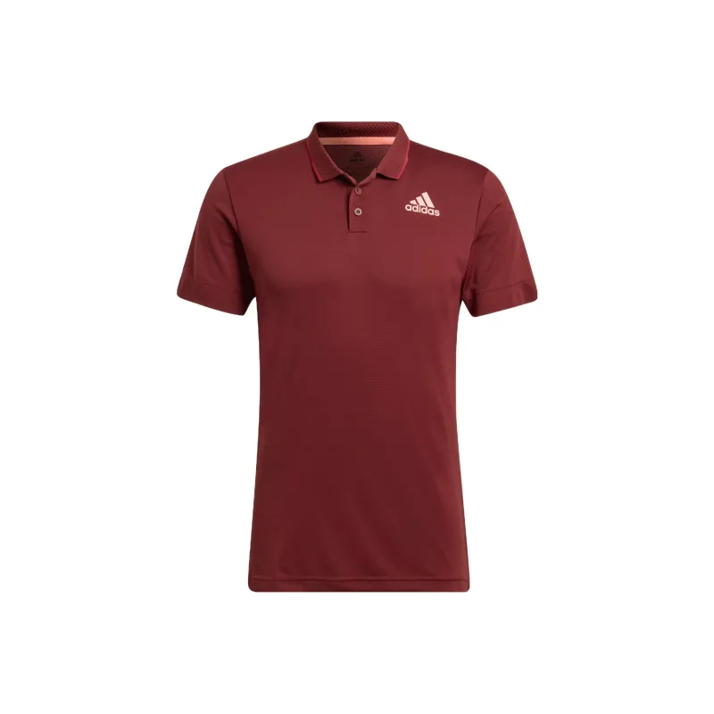 Adidas Polo Shirts Men Burgundy-0