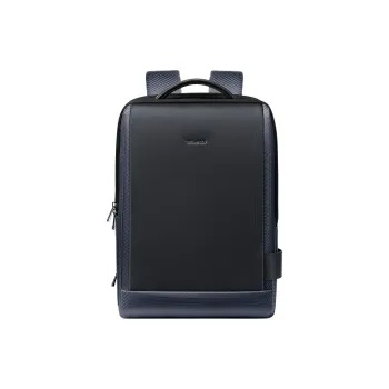 WilliamPOLO Fabric With Synthetic Leather Backpack Men's Asphalt Gray