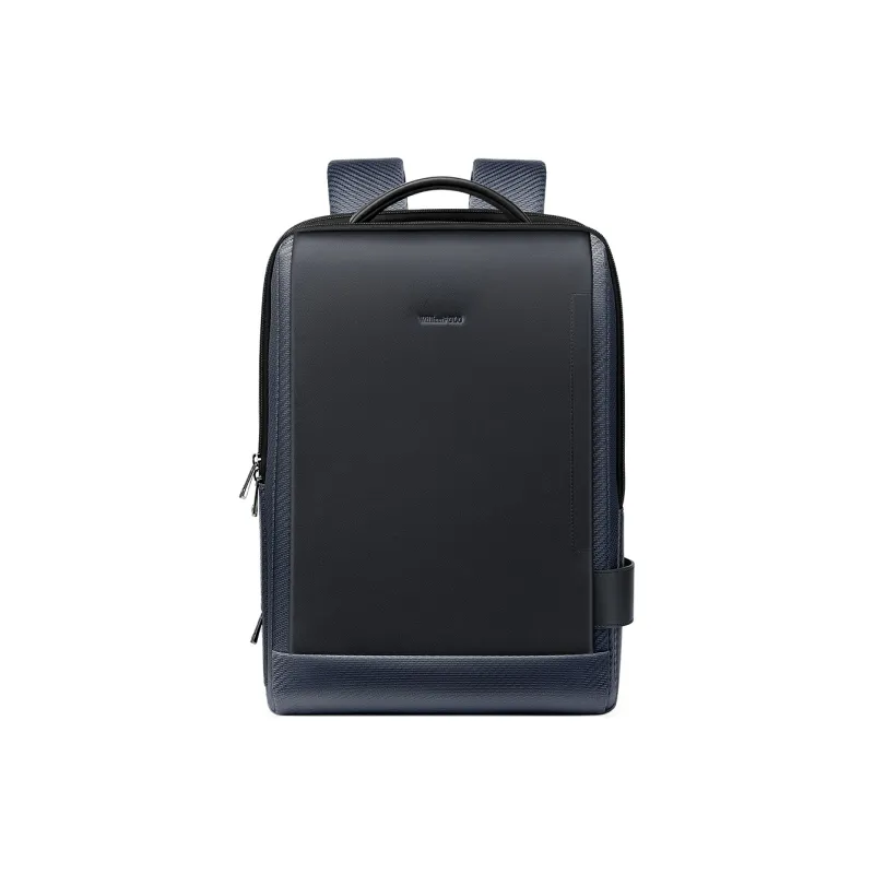 WilliamPOLO Fabric With Synthetic Leather Backpack Men's Asphalt Gray-0