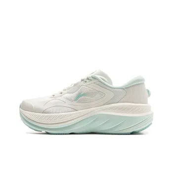 LINING Leisurely Running Shoes Women's Low Top Mist White