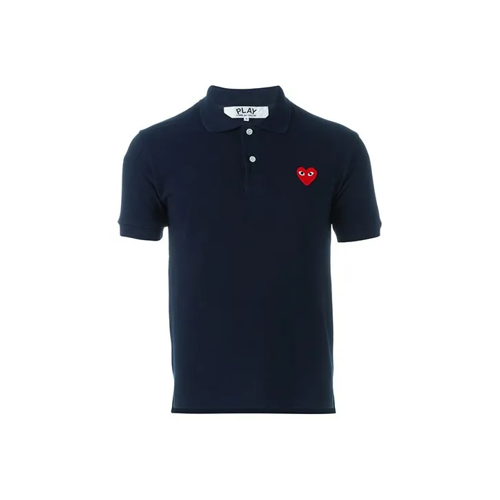 CDG Play Polo Shirts Men Blue-0