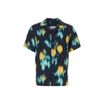 Lanvin Abstract Printed Short Sleeved Shirt