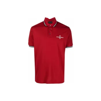 EMPORIO ARMANI SS22 Polo Shirt Men's Red