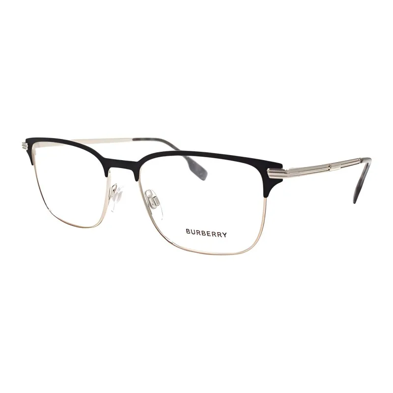 Burberry Eyeglass Frames Men Black Silver-0