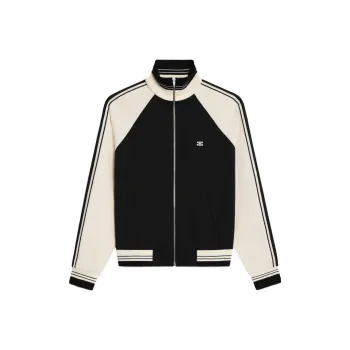 CELINE Triomphe Tracksuit Jacket In Double Face Jersey
