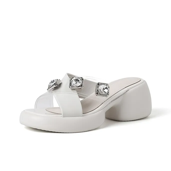 Su Yanjiao Rubber Foam Outsole Slip Resistant Odor Resistant Abrasion Resistant Slide Slippers Women's-4