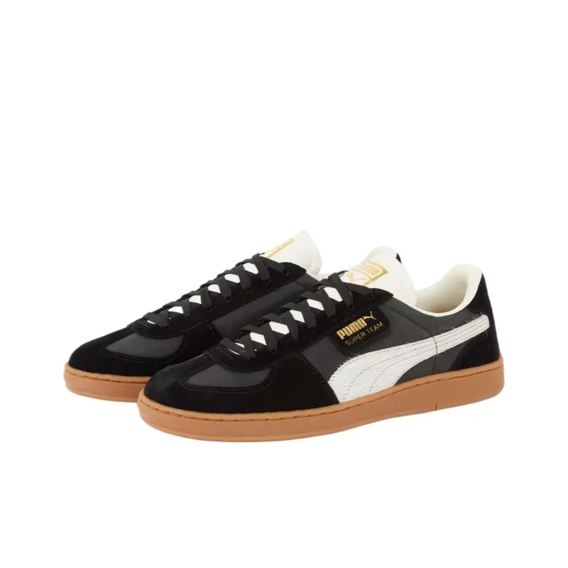PUMA Low Top Training Shoes Unisex Black White-2