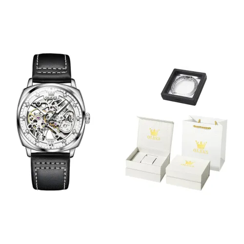 OLEVS Mechanical Movement Watch Men's Watches Black Dial