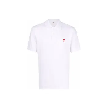 AMIPARIS Ami De Coeur Embroidered Polo Shirt