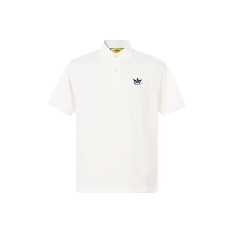 GUCCI X Adidas Cotton Piquet Polo-0