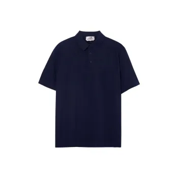 HERMES Polo Shirt Men's Marine Blue