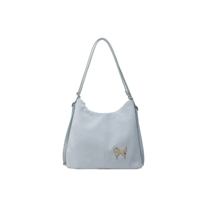 GOX PU Backpack On The Shoulder Regular Women's Ecru/Black/Silver/Blue/Pink-10