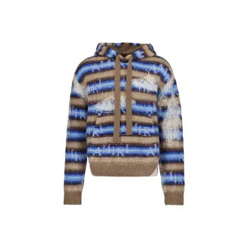 AMIRI Logo Staggered Striped Jumper