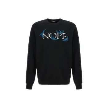 UNDERCOVER Nope Embroidered Cotton Sweatshirt
