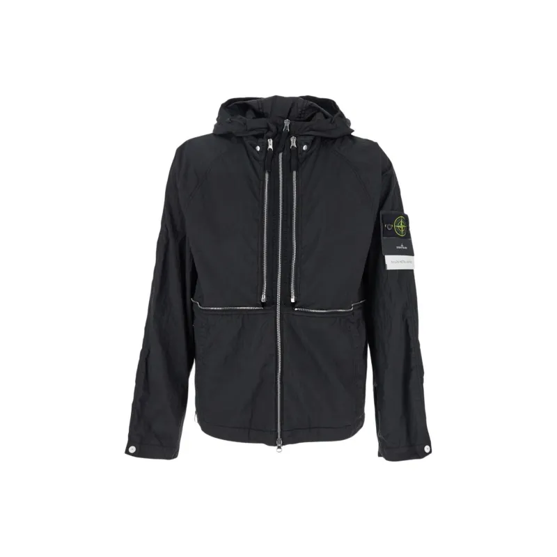 STONE ISLAND Hooded Windbreaker-0