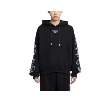 OFF WHITE Bandana Embroidered Drawstring Hoodie
