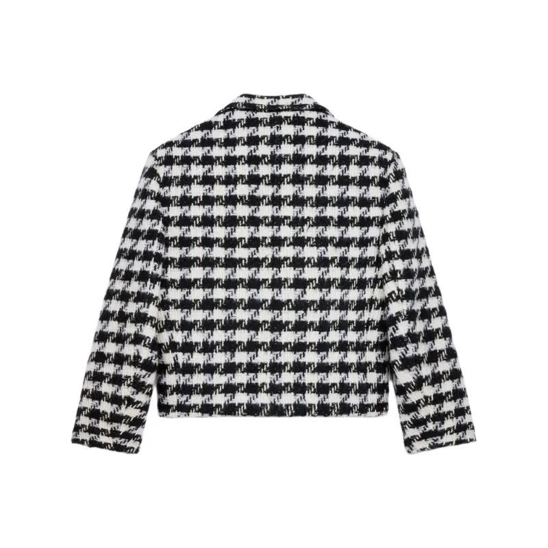 CELINE Jackets & Coats Women's Black White-1