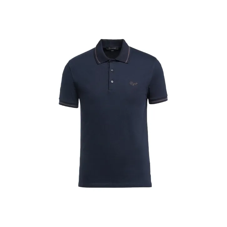 Zegna SS21 Polo Shirt Men's Blue-0