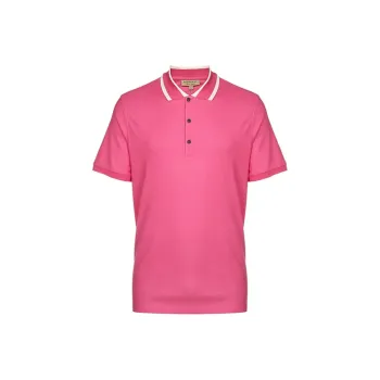 Burberry Polo Shirts Men Pink