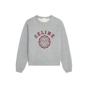 CELINE Blason Loose Sweatshirt In Cotton Fleece