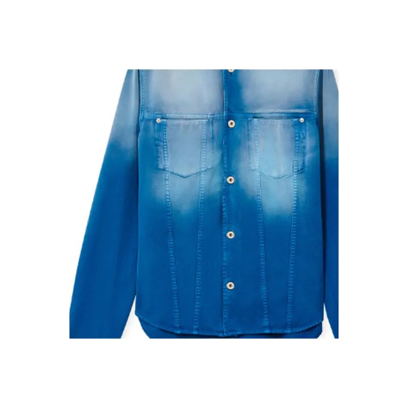 LOEWE Sunbleach Denim Regular Fit Overshirt Shirt-4