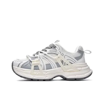 MISTERY Breathable, Slip Resistant, And Abrasion Resistant Low Top Chunky Sneakers Women's