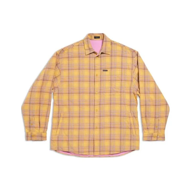 Balenciaga Shirt Loose Fit Men's Yellow-0