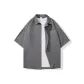 Medium Gray Short-Sleeved Shirt