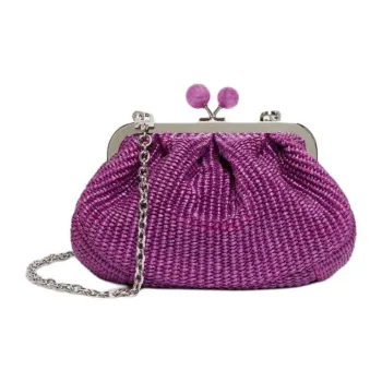 WEEKEND MaxMara Pasticcino Cotton Clutch Small Size Women's Purple