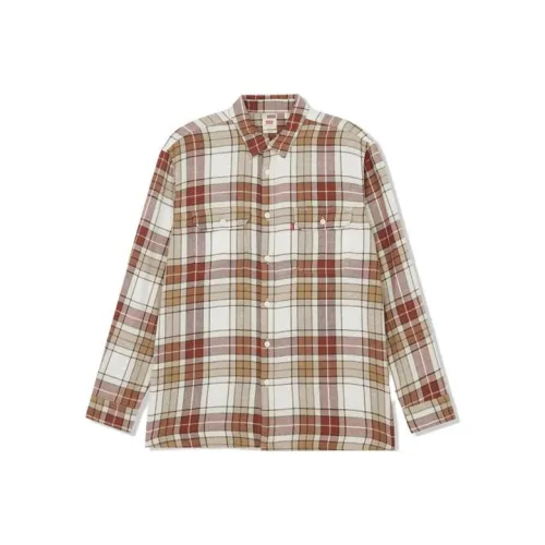 Levis Shirts Men Brown