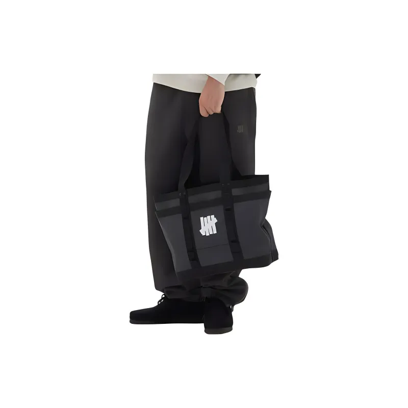 UNDEFEATED PVC One Shoulder Handbags Regular Unisex Black-2