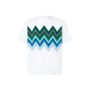 MISSONI Macro Zigzag Printed Crewneck T Shirt