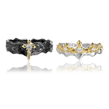 FOREVER MELODY 925 Sterling Silver Rings Unisex