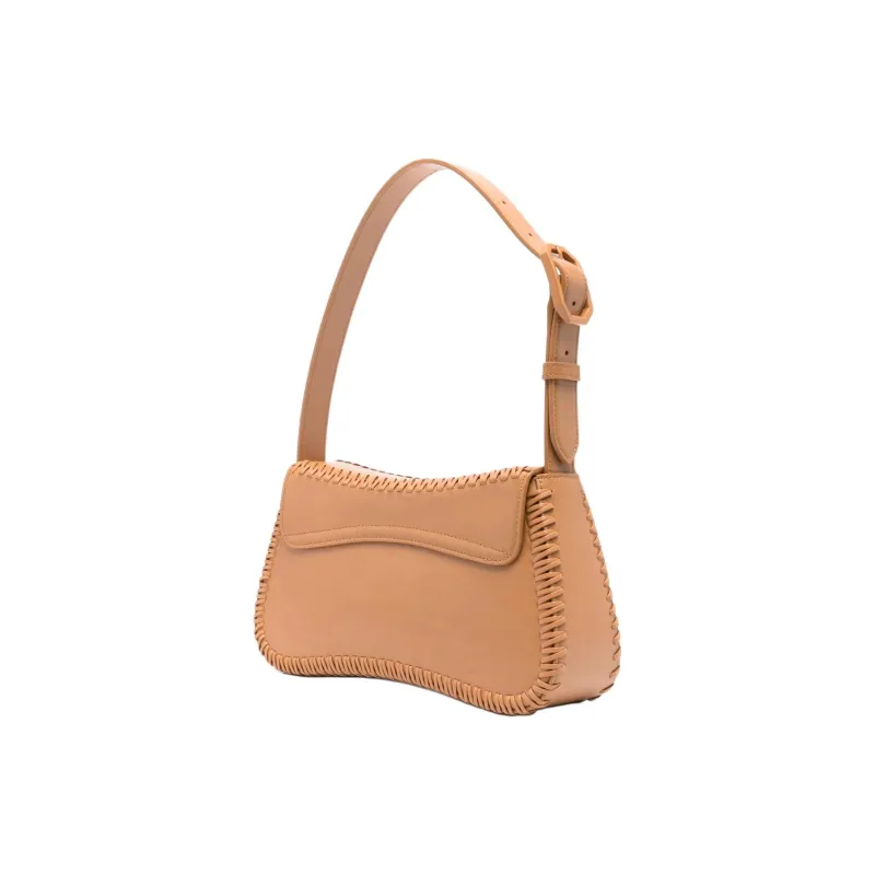 EMPORIO ARMANI Cow Leather Shoulder Bag Women's Brown-1