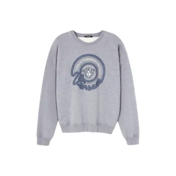 VERSACE Medusa embroidered Cotton Sweatshirt