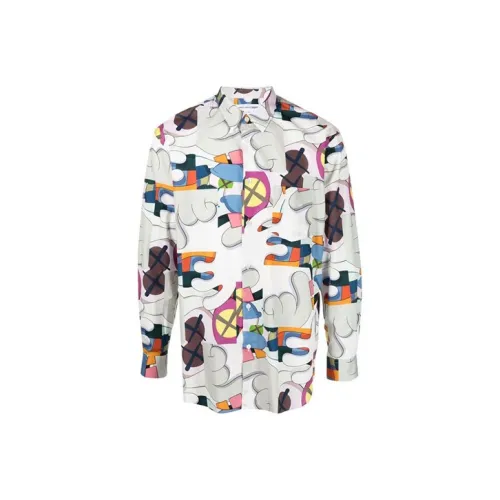Kaws X CDG Shirts Men White