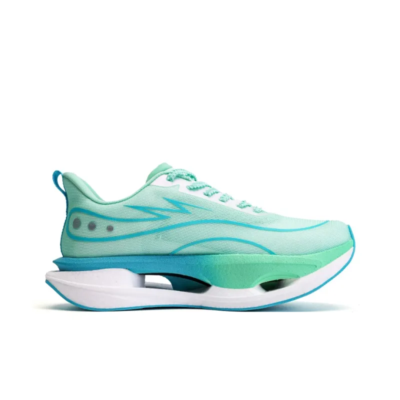 Qing Pao Running Shoes Men Low Top Green-1