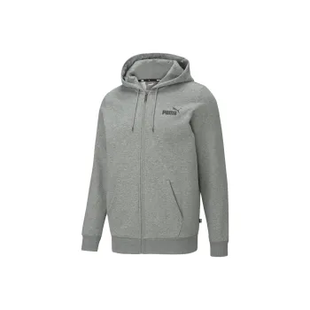 PUMA Sudadera Con Capucha Y Logotipo Essentials Con Cremallera Completa Para Hombre