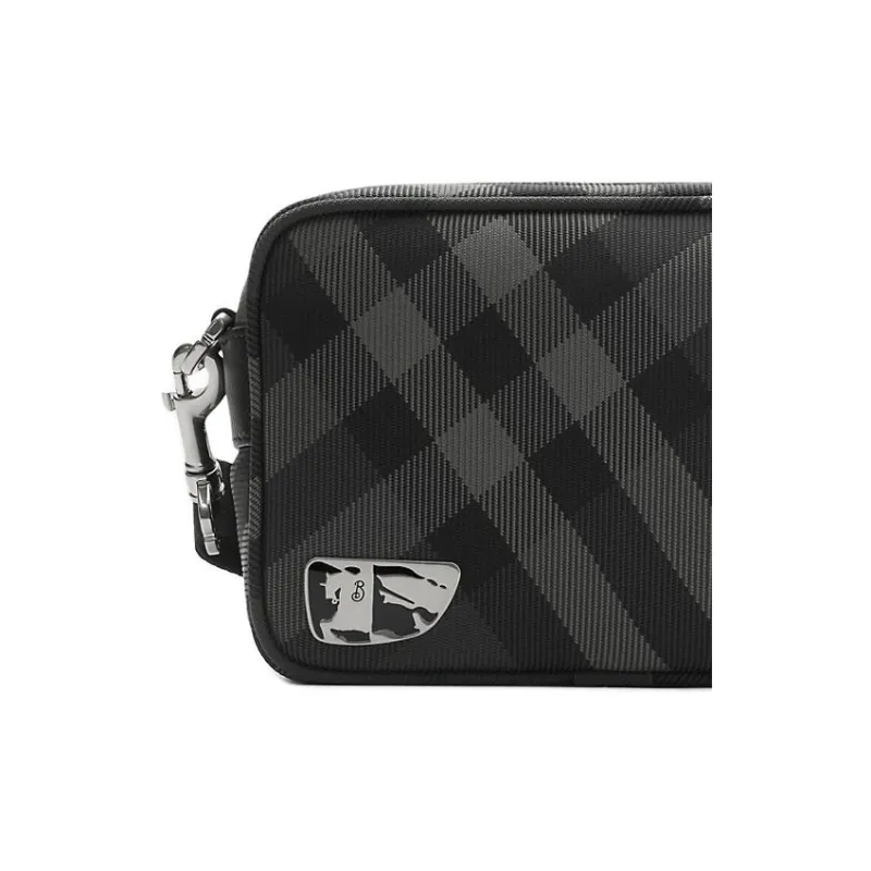 Burberry Polyamide Crossbody Bag, Shoulder Bag Men's Charcoal-4