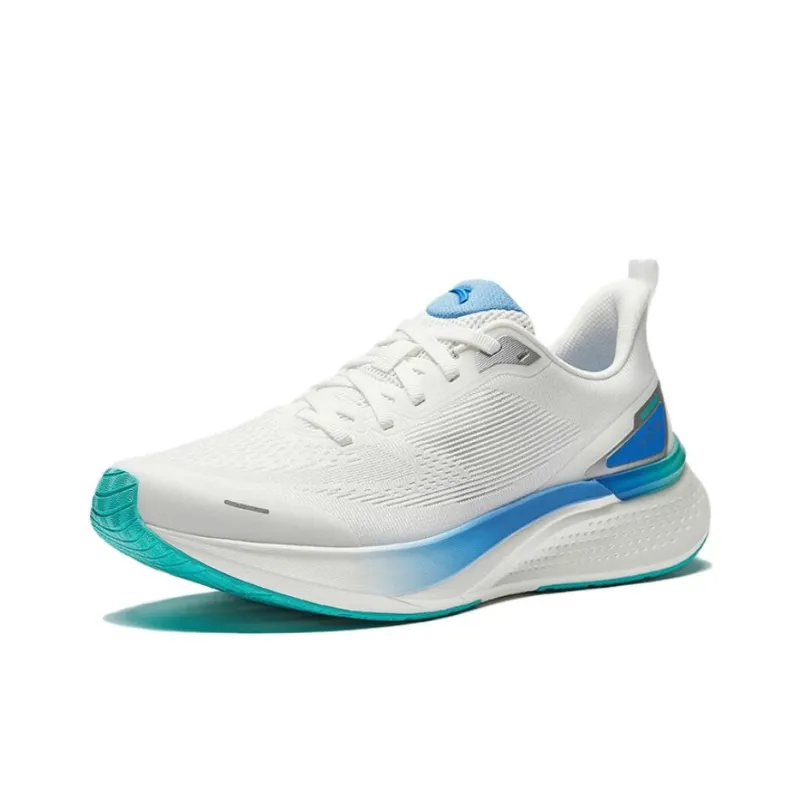Anta Hydrogen Run 7 Abrasion Resistant Breathable Low Top Casual Running Shoes Men's White Blue-1