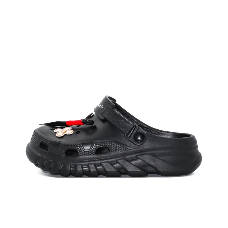 Budding Bear [Tool] Clogs Unisex Black-0