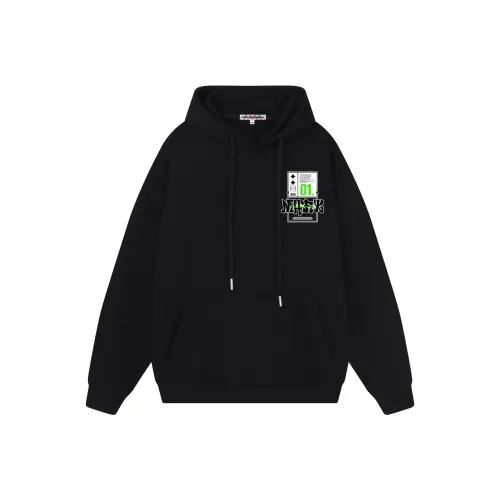 FAIRWHALE Pullover Off The Shoulder Hood Sweatshirt Unisex