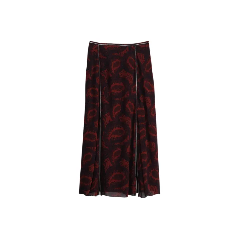 ZARA Casual Long Skirt Women's Print-1