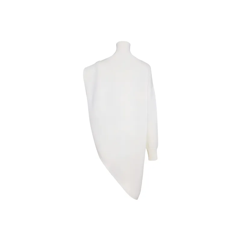 Alaia Knitted Asymmetrical Cape Jumper-1